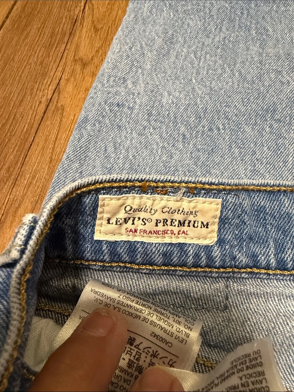 Vintage Levi's Light Blue Straight Leg Jeans